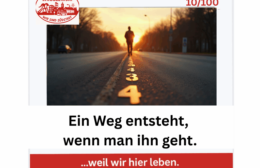 Bernd Wroblewski auf dem Weg durch die Südstadt – Rückblick nach 10 Tagen der Kampagne