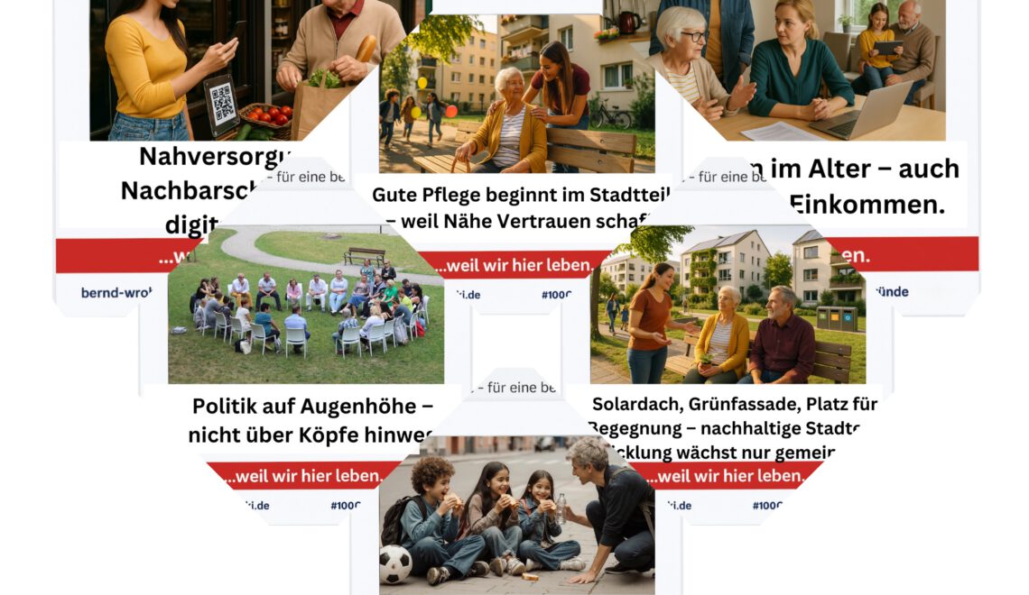 100 gute Gründe für die Südstadt – Wochenrückblick Tag 80: Weil Nähe Vertrauen schafft und Zusammenhalt Zukunft.